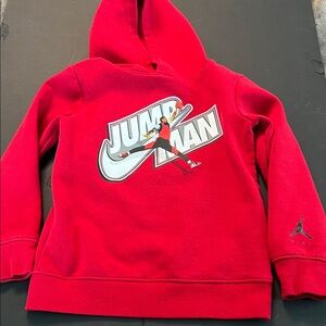 Jordan Kids Red Jumpman Hoodie